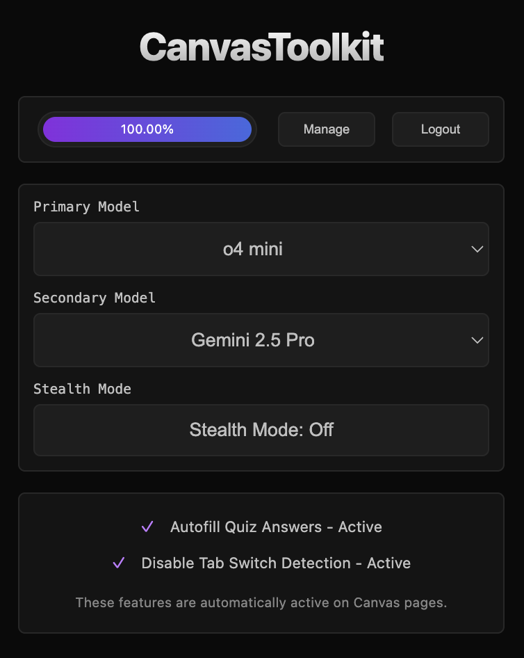 Extension Popup